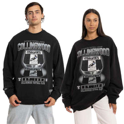 Mitchell & Ness - Collingwood Magpies Shield Crew Jumper - SPORTFIRST HERVEY BAY
