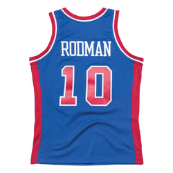 Mitchell & Ness - Dennis Rodman 10, Detroit Pistons 88-89 Swingman Jersey - SPORTFIRST HERVEY BAY