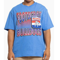 Mitchell & Ness - Footscray Bulldogs In Line Stack Tee - SPORTFIRST HERVEY BAY
