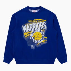Mitchell & Ness - Golden State Warriors Abstract Logo Crew Jumper - SPORTFIRST HERVEY BAY
