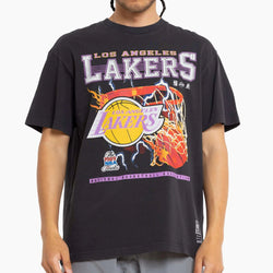 Mitchell & Ness - LA Lakers Lightning Hoop Tee - SPORTFIRST HERVEY BAY