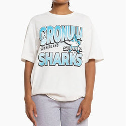 Mitchell & Ness - Sharks Inclined Stack Tee - SPORTFIRST HERVEY BAY