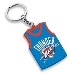 NBA Oklahoma City Thunder Rubber Jersey Key Ring - SPORTFIRST HERVEY BAY
