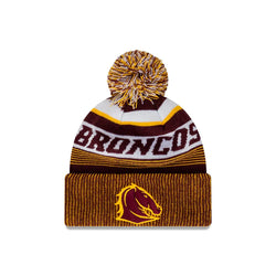 New Era 2024 Brisbane Broncos Knitted Stripe Beanie - SPORTFIRST HERVEY BAY