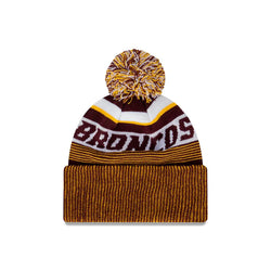 New Era 2024 Brisbane Broncos Knitted Stripe Beanie - SPORTFIRST HERVEY BAY