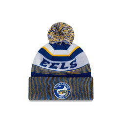 New Era 2024 Parramatta Eels Knitted Stripe Beanie - SPORTFIRST HERVEY BAY