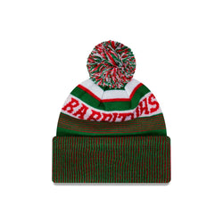 New Era 2024 South Sydney Rabbitohs Knitted Stripe Beanie - SPORTFIRST HERVEY BAY