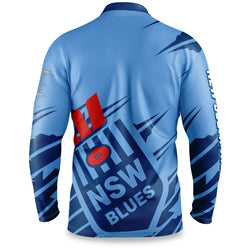 New South Wales Blues Ignition Fishing Shirt - SPORTFIRST HERVEY BAY