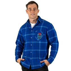 New South Wales Blues Mustang Flannel Shirt - SPORTFIRST HERVEY BAY
