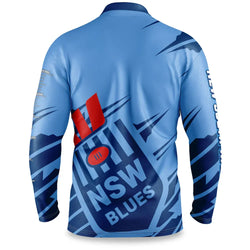 New South Wales Blues Youth Fishing Shirt - SPORTFIRST HERVEY BAY
