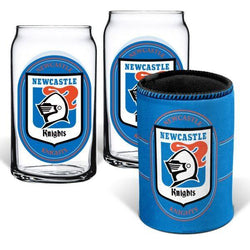 Newcastle Knights Can Glasses & Can Cooler Pack - SPORTFIRST HERVEY BAY
