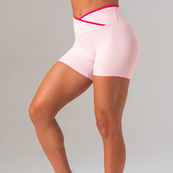 Ryderwear NKD Cross Over Contrast Invisible Scrunch Shorts