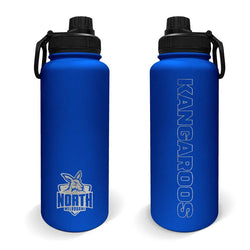 North Melbourne Kangaroos Stainless Steel Drink Bottle - SPORTFIRST HERVEY BAY