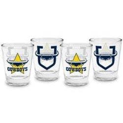 North Queensland Cowboys 4 Pack Shot Glasses - SPORTFIRST HERVEY BAY