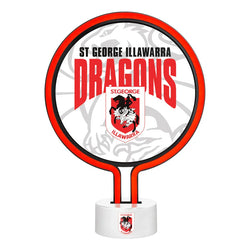 NRL St George Dragons Neon Light - SPORTFIRST HERVEY BAY