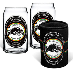 Penrith Panthers Can Glasses & Can Cooler Pack - SPORTFIRST HERVEY BAY