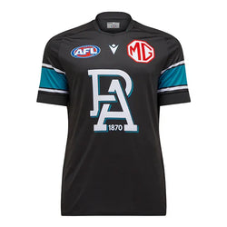 Port Adelaide 2025 Mens Run Out Tee - SPORTFIRST HERVEY BAY