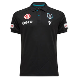 Port Adelaide 2025 Mens Travel Polo Shirt - SPORTFIRST HERVEY BAY