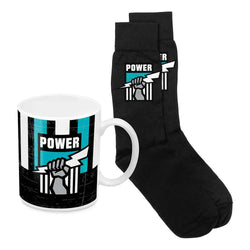 Port Adelaide Power Heritage Mug & Sock Gift Pack - SPORTFIRST HERVEY BAY
