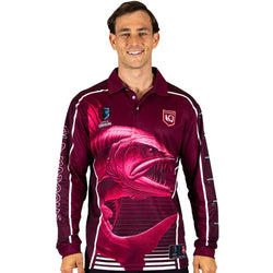 QLD Maroons Barracuda Fishing Shirt - SPORTFIRST HERVEY BAY