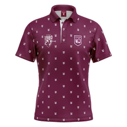 QLD Maroons Mens Mulligan Golf Polo - SPORTFIRST HERVEY BAY