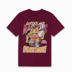 Queensland Maroons Cyclone Maroon Kids Tee - SPORTFIRST HERVEY BAY
