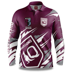 Queensland Maroons Ignition Fishing Shirt - SPORTFIRST HERVEY BAY
