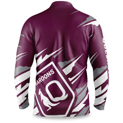 Queensland Maroons Ignition Fishing Shirt - SPORTFIRST HERVEY BAY