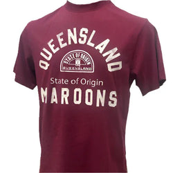 Queensland Maroons Vintage Training Adults Tee - SPORTFIRST HERVEY BAY