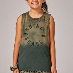 Running Bare Easy Rider Girls Muscle Tank - SPORTFIRST HERVEY BAY