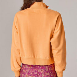 Running Bare Womens Heritage Quarter Zip Crop Jumper - SPORTFIRST HERVEY BAY