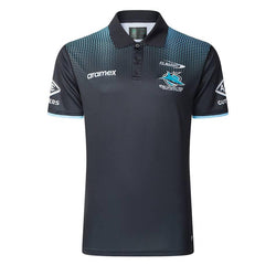 Sharks 2025 Mens Media Polo - SPORTFIRST HERVEY BAY