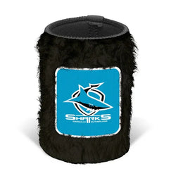 Sharks Fluffy Logo Can Cooler - SPORTFIRST HERVEY BAY
