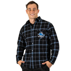 Sharks Mustang Flannel Shirt - SPORTFIRST HERVEY BAY