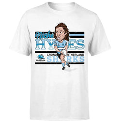 Sharks Nicho Hynes Adult Caricature Tee - SPORTFIRST HERVEY BAY