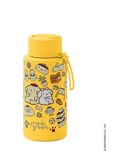 Frank Green - 1L Stainless Steel/Ceramic Reusable Bottle PomPomPurin With Flip Straw Lid
