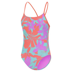 Speedo Girls Allover Lane Line One Piece - SPORTFIRST HERVEY BAY
