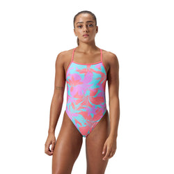 Speedo Womens Allover Digital V-Back One Piece - SPORTFIRST HERVEY BAY