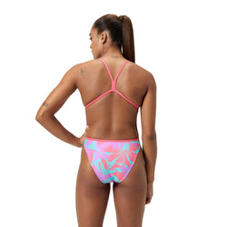 Speedo Womens Allover Digital V-Back One Piece - SPORTFIRST HERVEY BAY