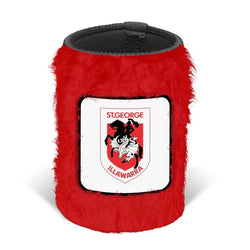 St George Dragons Fluffy Logo Can Cooler - SPORTFIRST HERVEY BAY