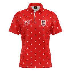 St George Dragons Mens Mulligan Golf Polo - SPORTFIRST HERVEY BAY