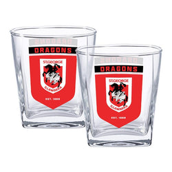 St George Dragons Spirit Glasses - SPORTFIRST HERVEY BAY