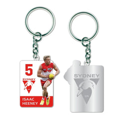 Sydney Swans Isaac Heeney Keyring - SPORTFIRST HERVEY BAY