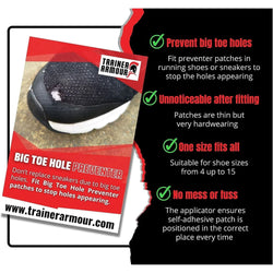 Trainer Armour Big Toe Hole Preventer - SPORTFIRST HERVEY BAY