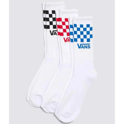 Vans Classic Check Crew Socks 3 Pairs - SPORTFIRST HERVEY BAY