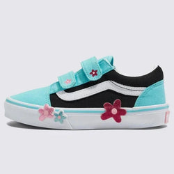 Vans Old Skool V Flower Kids Shoe - SPORTFIRST HERVEY BAY