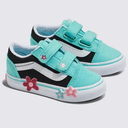 Vans Old Skool V Flower Toddler Shoe - SPORTFIRST HERVEY BAY