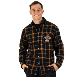 West Tigers Mustang Flannel Shirt - SPORTFIRST HERVEY BAY