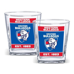 Western Bulldogs Set of 2 Spirit Glasses - SPORTFIRST HERVEY BAY