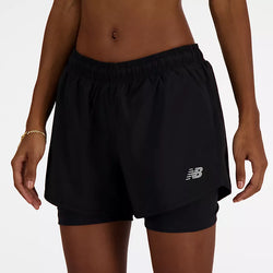 New Balance Sport Essential 2-in-1 Womens 3in Short